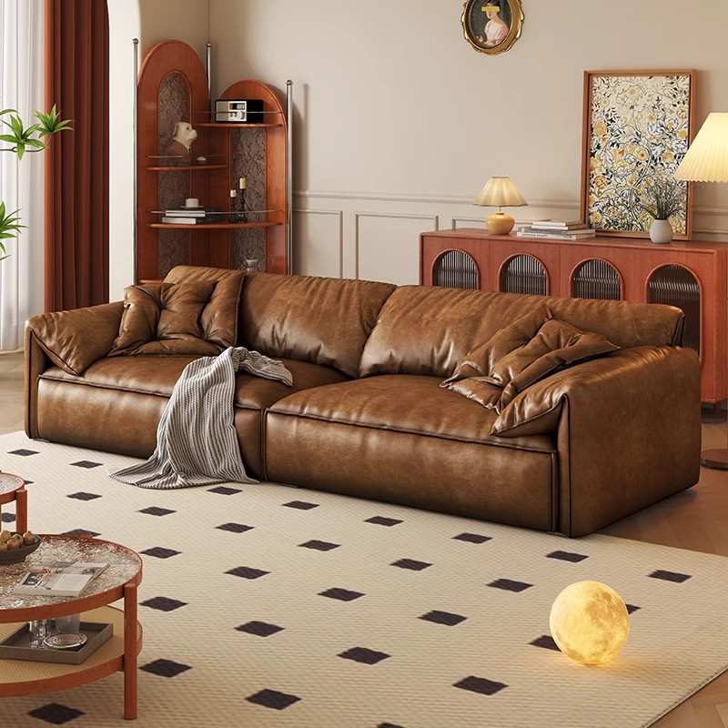 Home Cinema Sofa - Divano in pelle con orecchie di