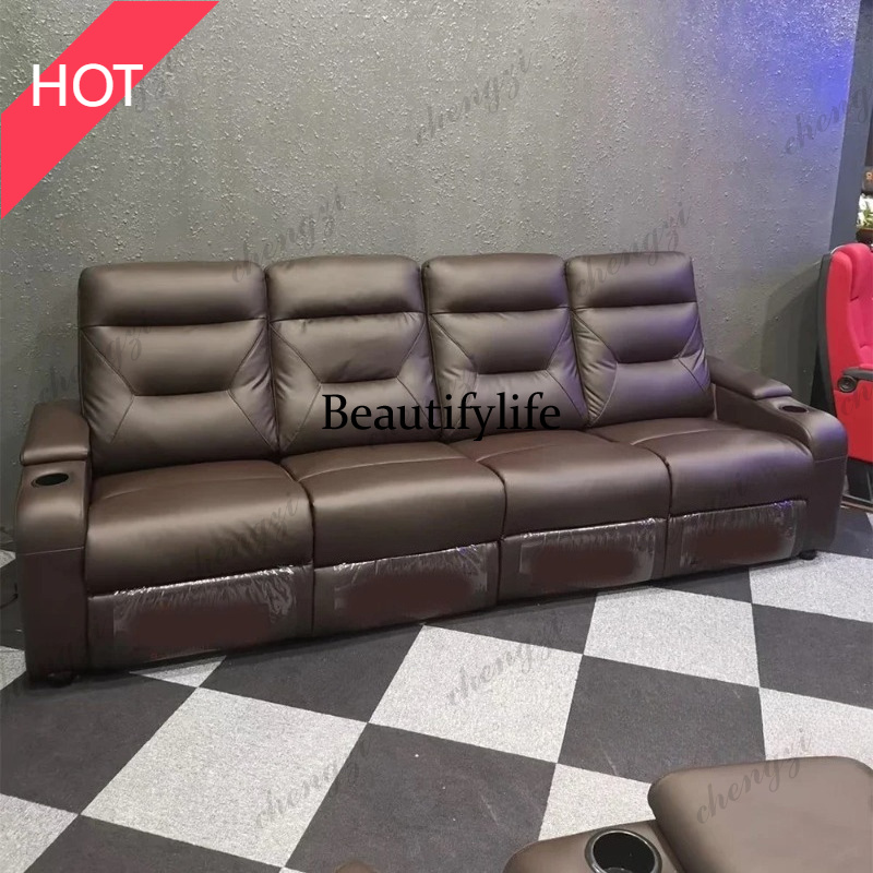 Home Cinema Recliners - Set di divani in pelle A49