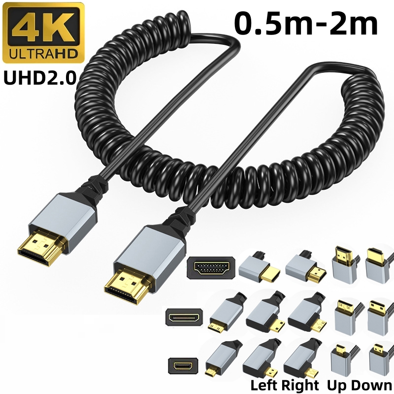 Home Cinema Projector 4K - Cavo a molla 4K UHD su/giù/angolo
