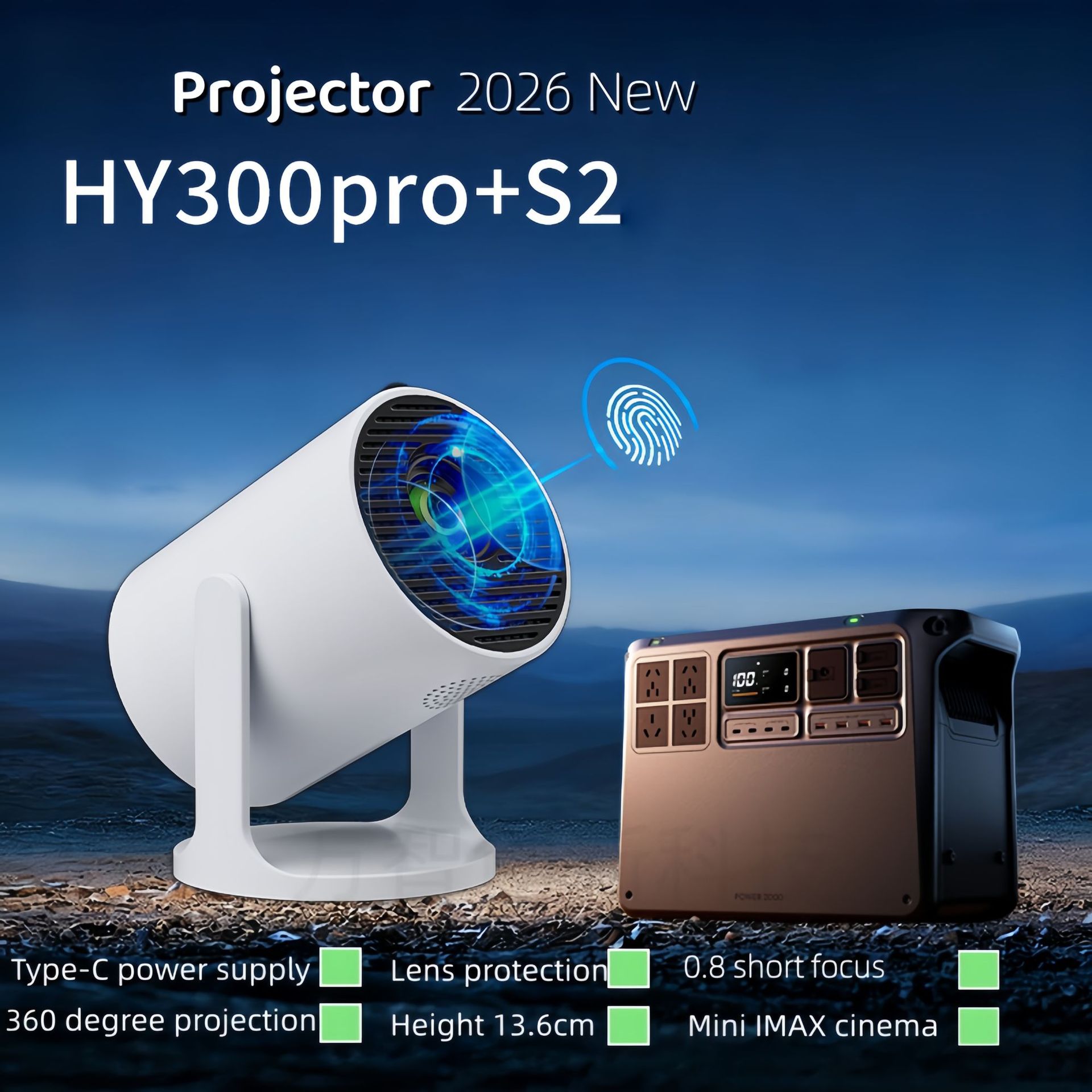 Home Cinema Ultra Short Throw Projector - Proiettore Smart a Ottica Ultra Corta,