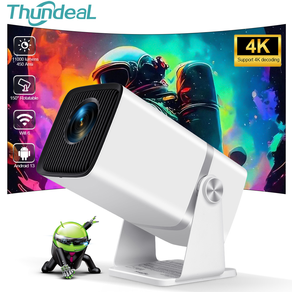 Home Cinema Complet - Proiettore ThundeaL 4K Full HD FHD
