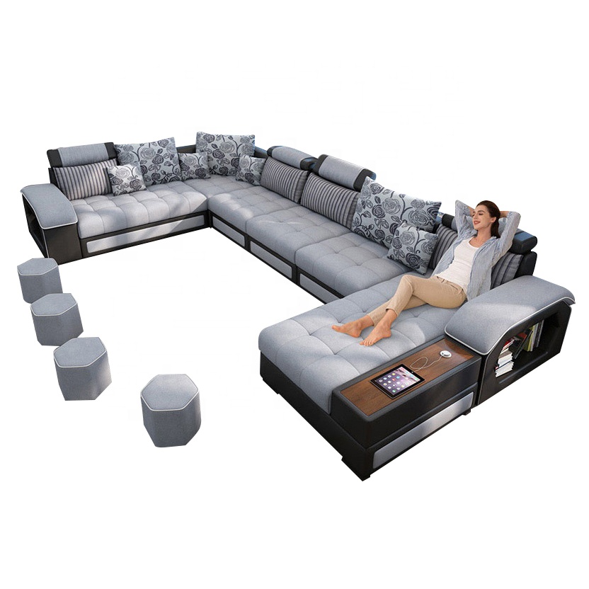 Home Cinema Sofa - Nuovo Arrivo: Divano Angolare Moderno Multifunzionale