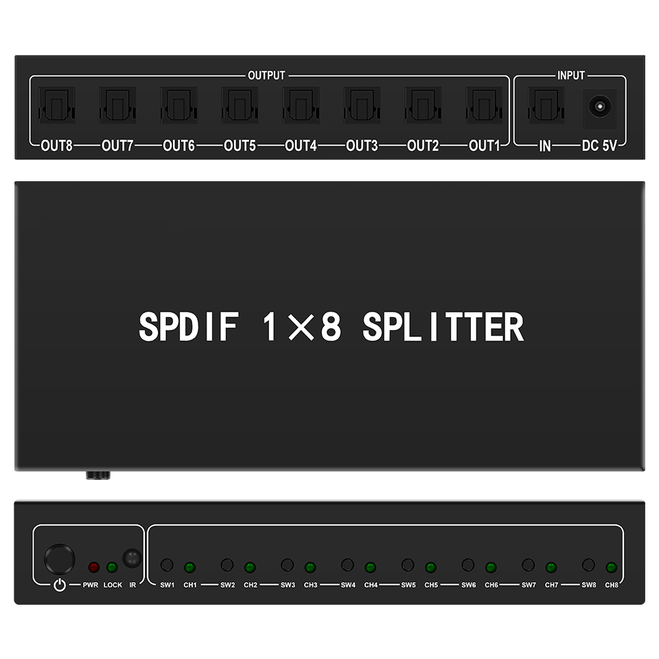 Home Cinema Speakers - Splitter audio ottico, splitter digitale Toslink