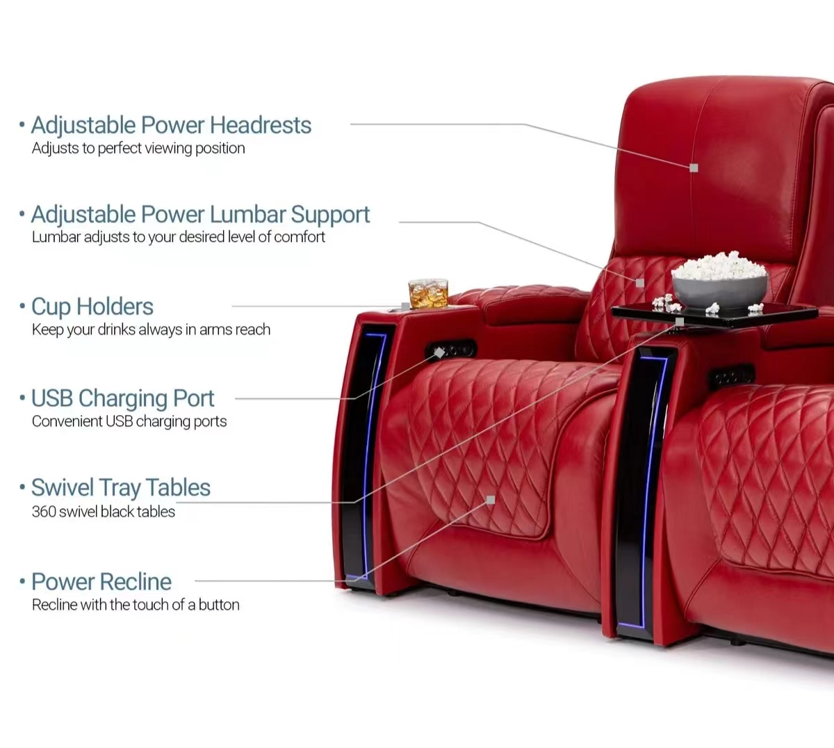 Sedili elettrici personalizzat - Home Cinema Recliners recensione e prezzo