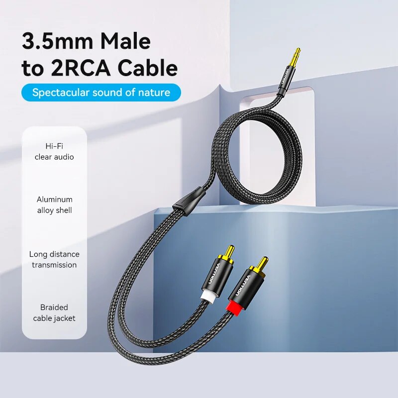 Vention Cavo RCA da 3,5 mm a 2 - Home Cinema Ampli recensione e prezzo