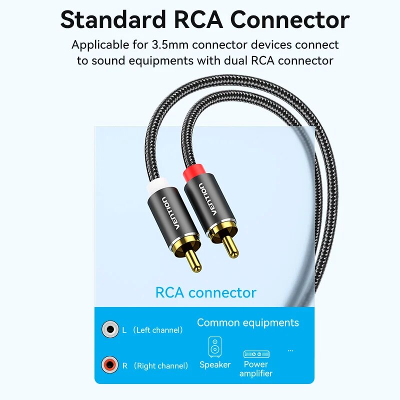 Vention Cavo RCA da 3,5 mm a 2 - Home Cinema Ampli recensione e prezzo