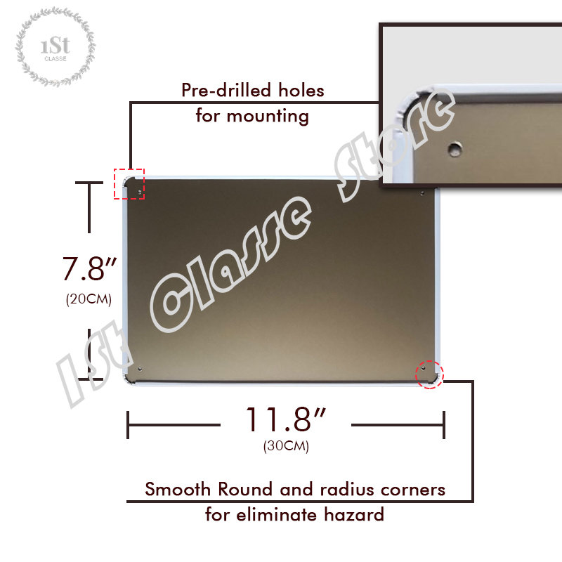Achtung Minen Tin Sign art wal - Home Cinema Logo recensione e prezzo