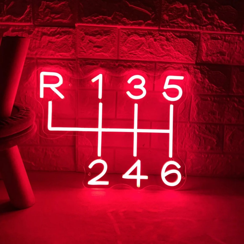 Car Gearbox Neon Sign Led Ligh - Home Cinema Logo recensione e prezzo