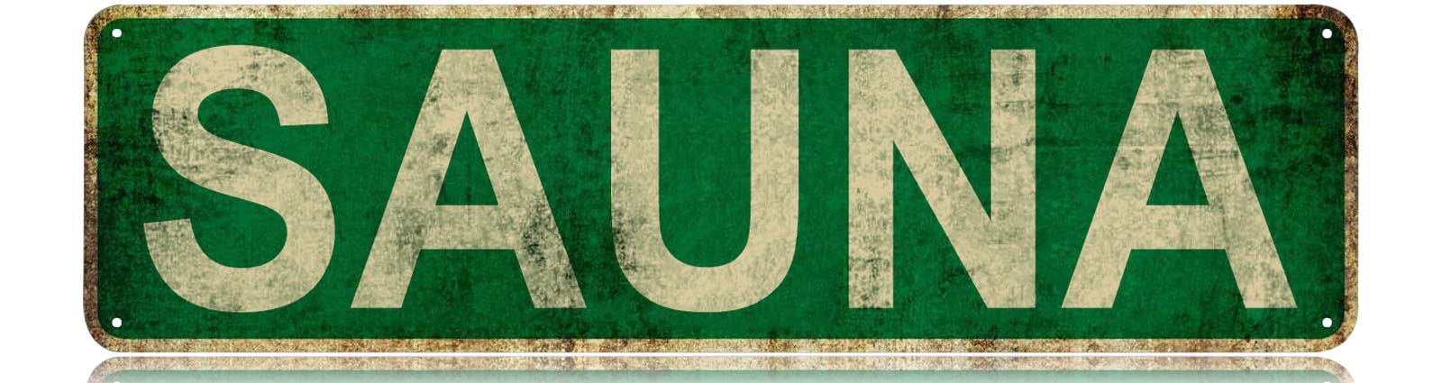 Sauna Slim Tin Sign Street Fun - Home Cinema Logo recensione e prezzo