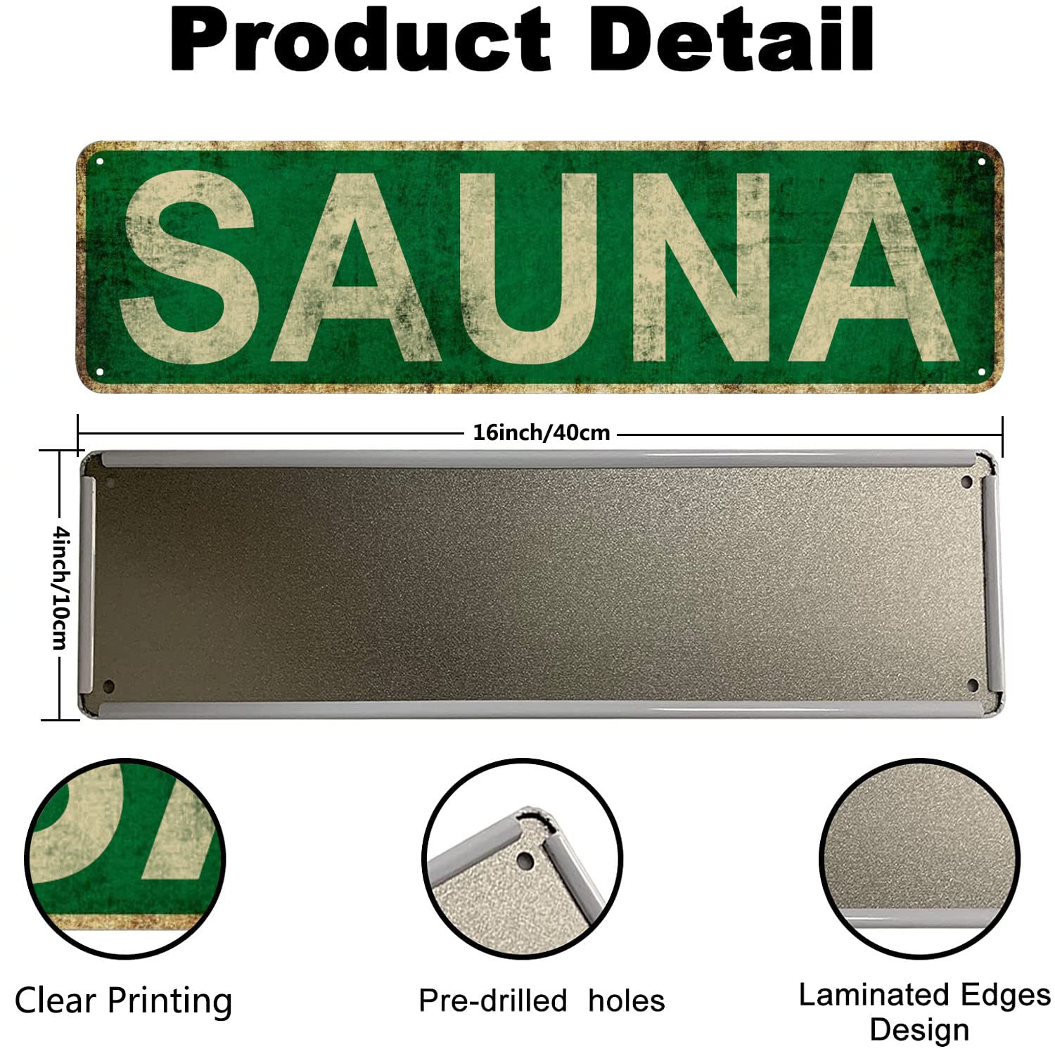 Sauna Slim Tin Sign Street Fun - Home Cinema Logo recensione e prezzo