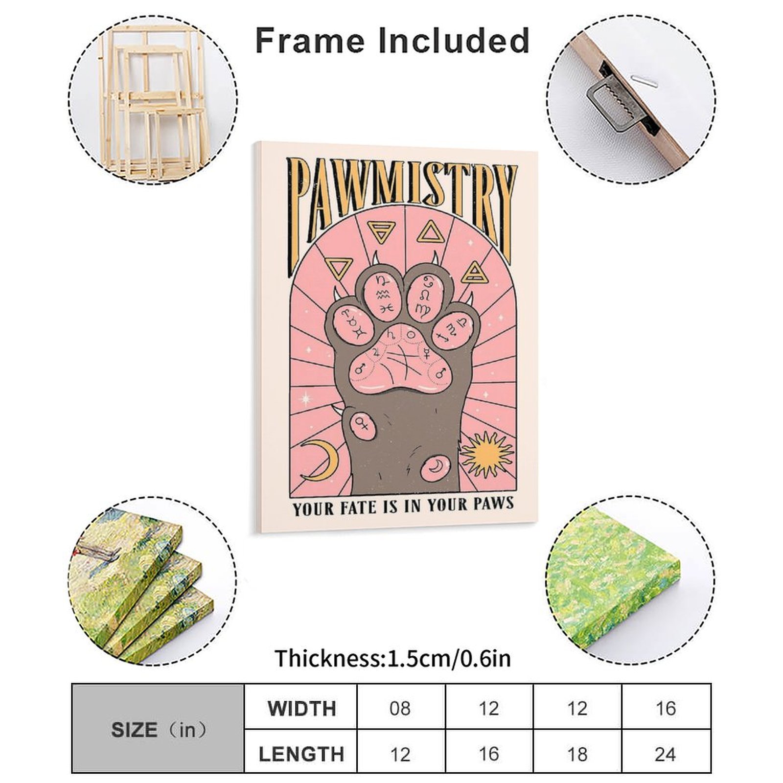 Pawmistry Pittura su tela Post - Home Cinema Usa recensione e prezzo